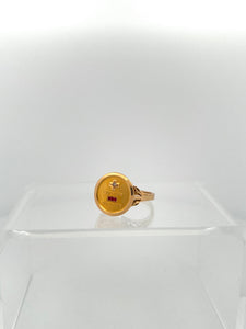 22k French Augis ring sz 6.75