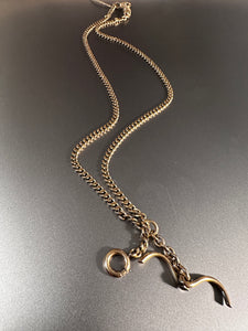 14k Gold Double Curb Watch Chain