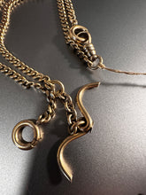 Load image into Gallery viewer, 14k Gold Double Curb Watch Chain